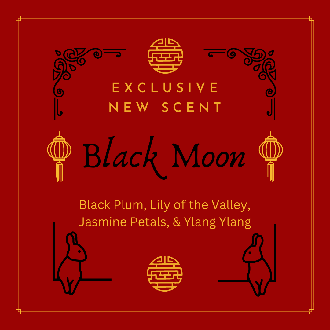 Black Moon: Black Plum, Lily, Jasmine, & Ylang Ylang Scented Candle