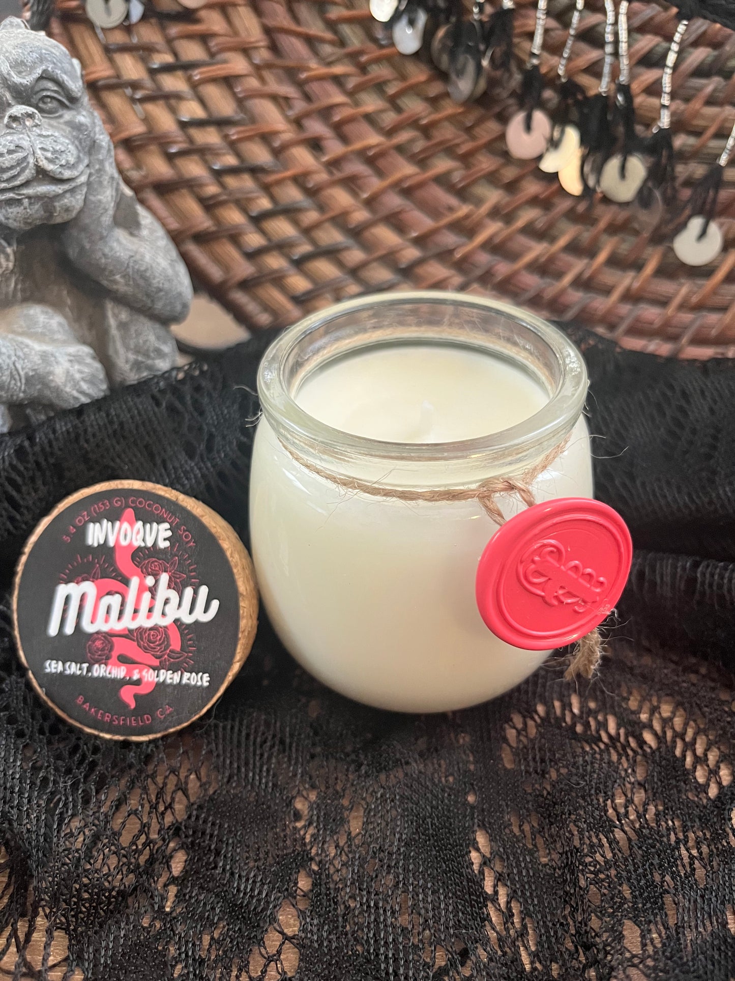 Malibu: Sea Salt, Orchid, & Golden Rose Scented Candle