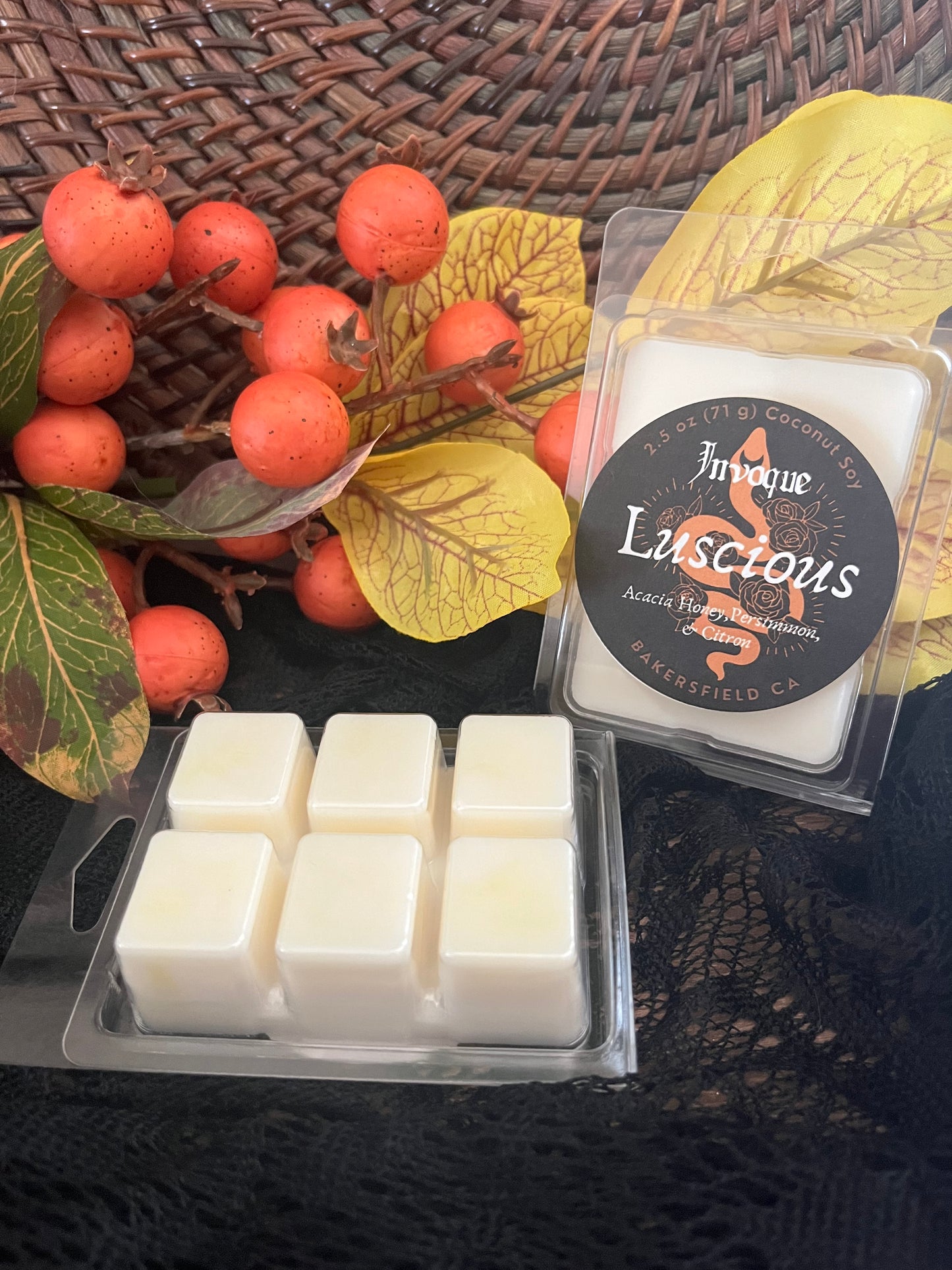 Luscious: Acacia Honey, Persimmon, and Citron Wax Melts