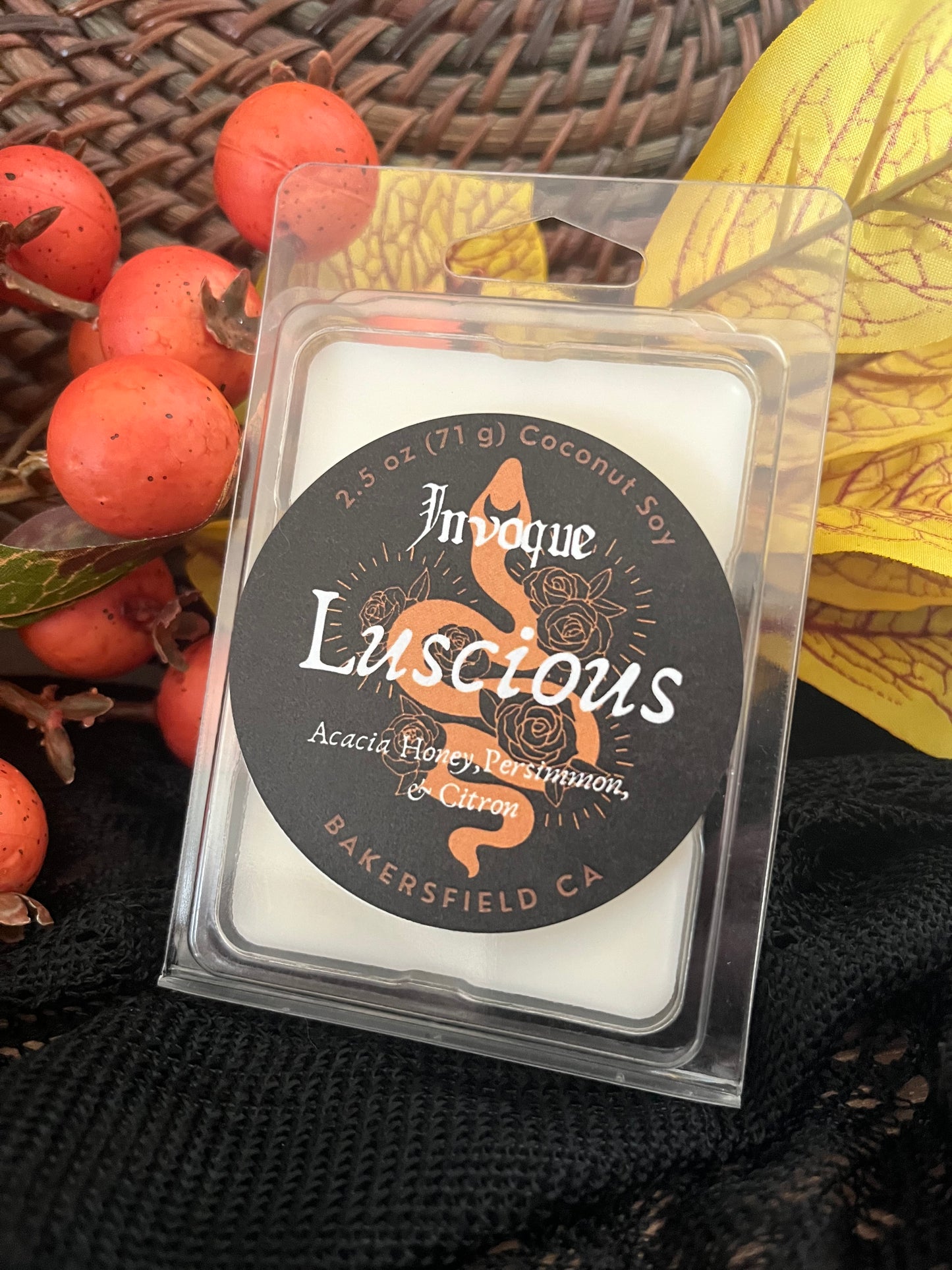 Luscious: Acacia Honey, Persimmon, and Citron Wax Melts