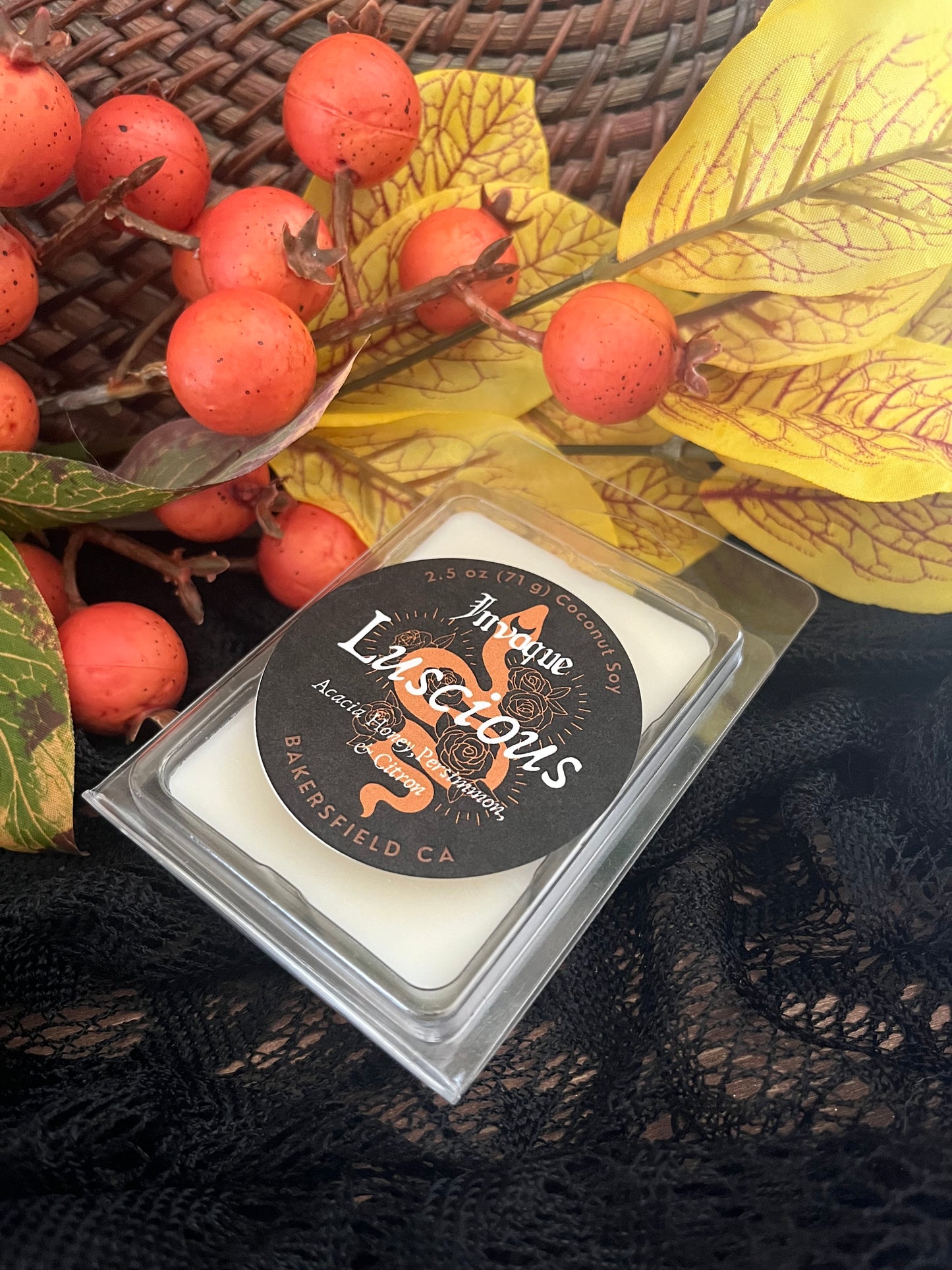 Luscious: Acacia Honey, Persimmon, and Citron Wax Melts